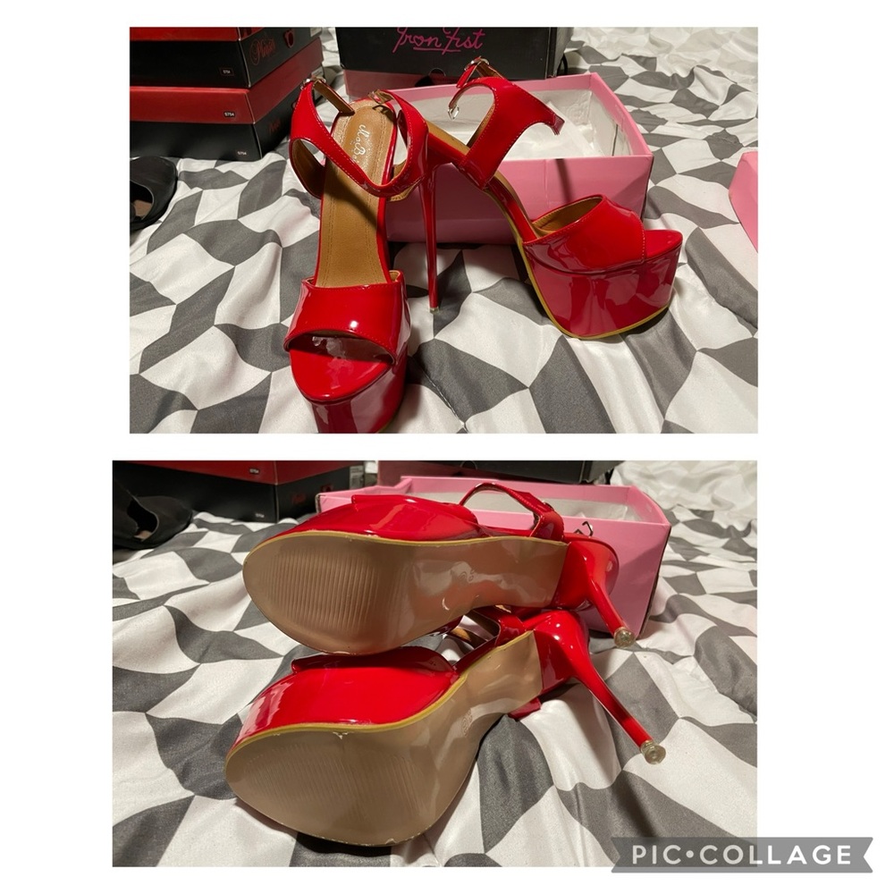 Red Patent Leather High Heels